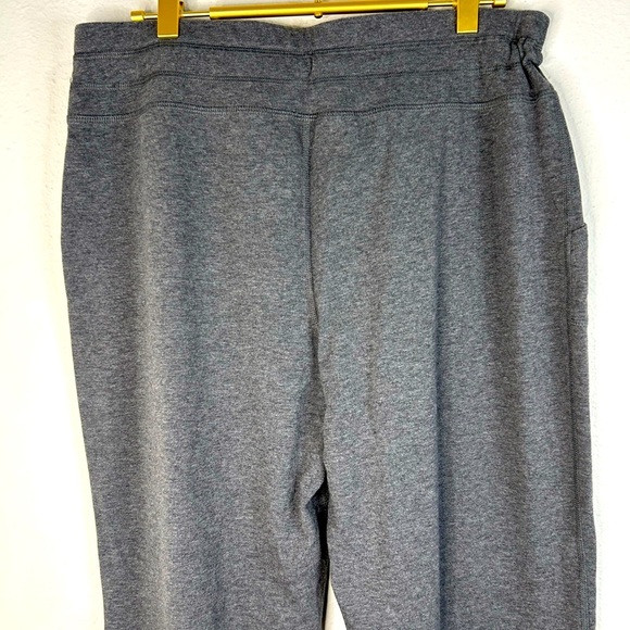 Rainbeau Women’s Size Large Gray Stretch Joggers Drawstring Waist Cuffed Pants - Picture 8 of 8